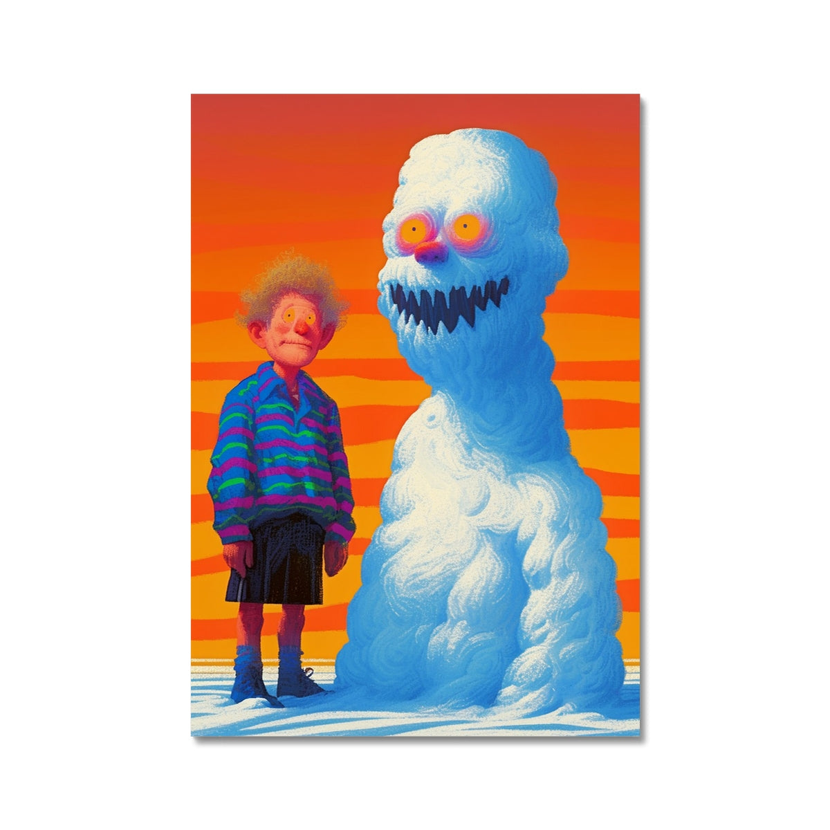 Sunset Fiend – Dark Art Print – Wall Art Poster by Soulkeeper2099