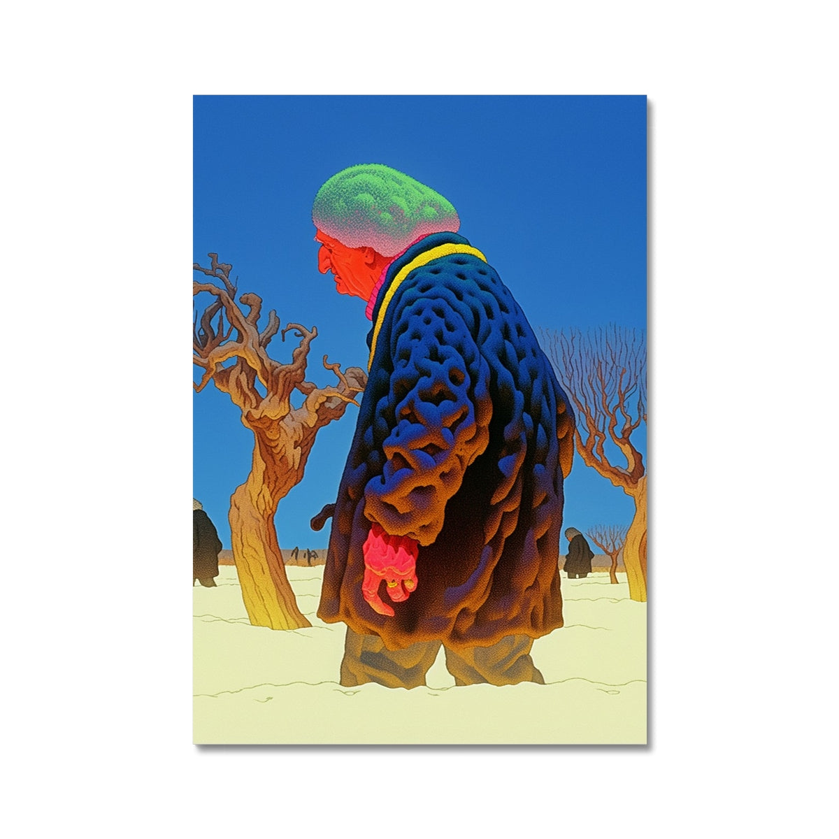 Orchard Walkers – Surreal Portrait Print – Wall Art Poster by Soulkeeper2099