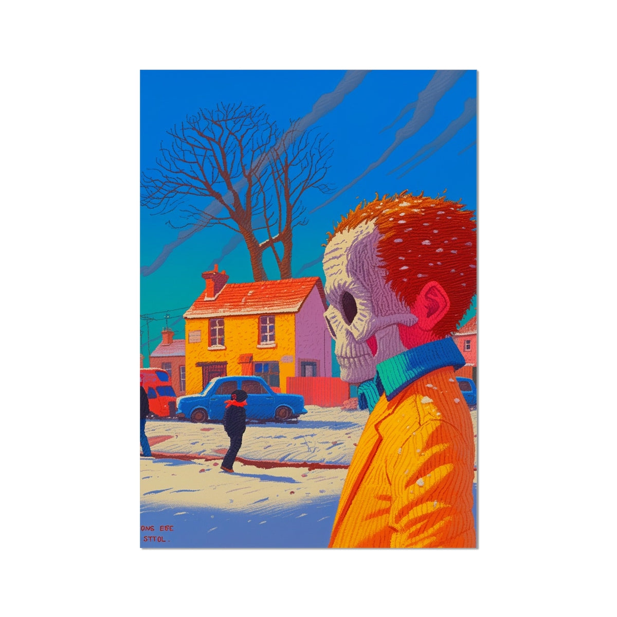 Afterlife Lane – Dark Art Print – Hahnemühle Photo Rag Print by Soulkeeper2099