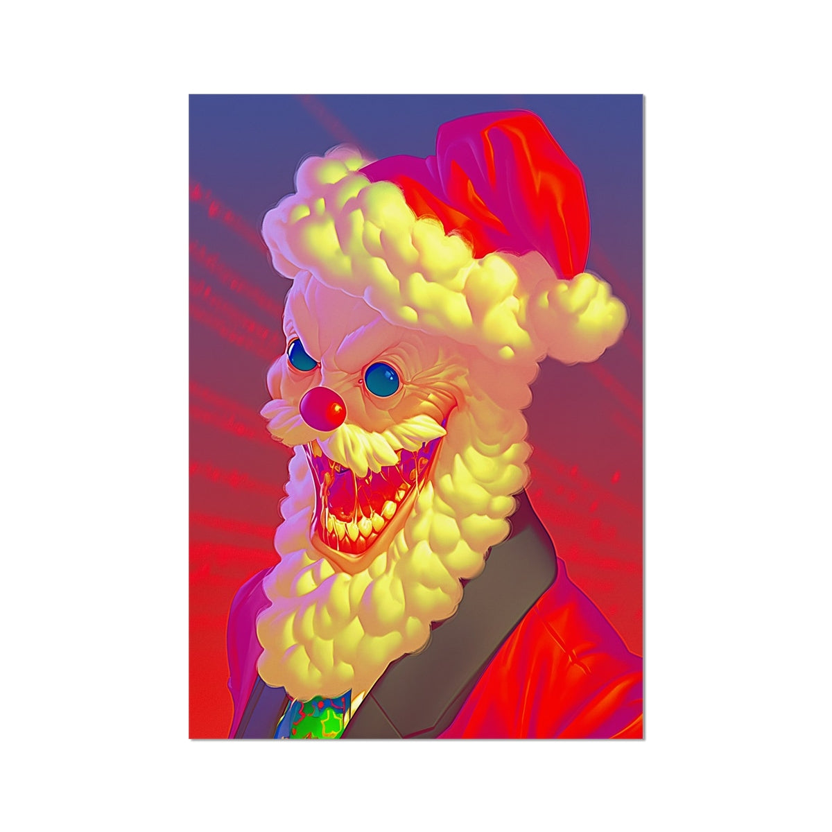 Laughter with Too Many Teeth – Dark Art Print – Hahnemühle Photo Rag Print by Soulkeeper2099
