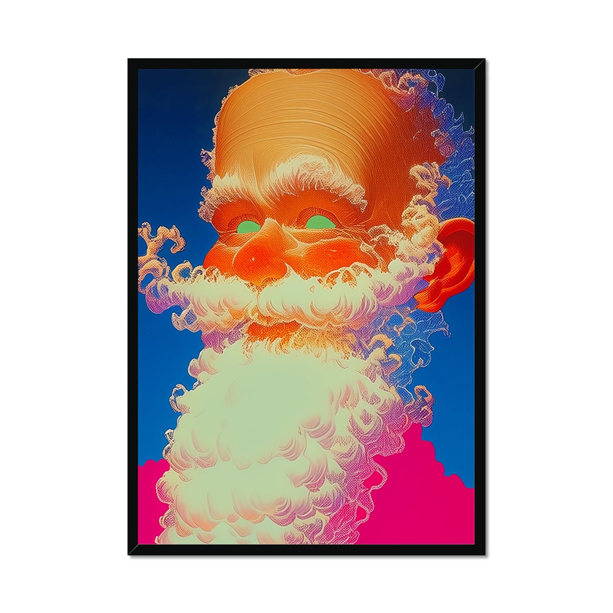 Cloudbeard Detonation – Dark Art Print – Framed Print by Soulkeeper2099