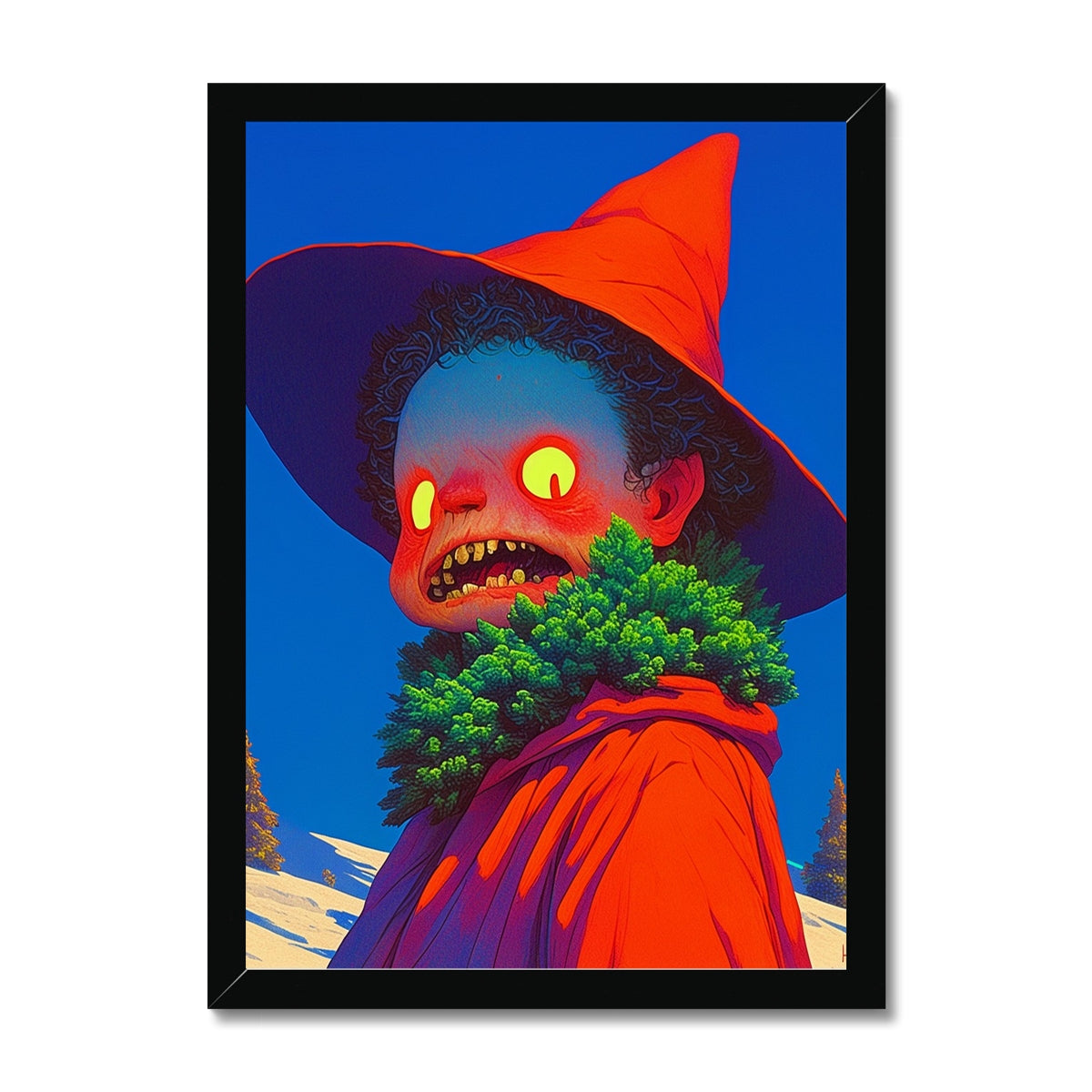 Sapling-Collar Novice – Dark Art Print – Framed Print by Soulkeeper2099