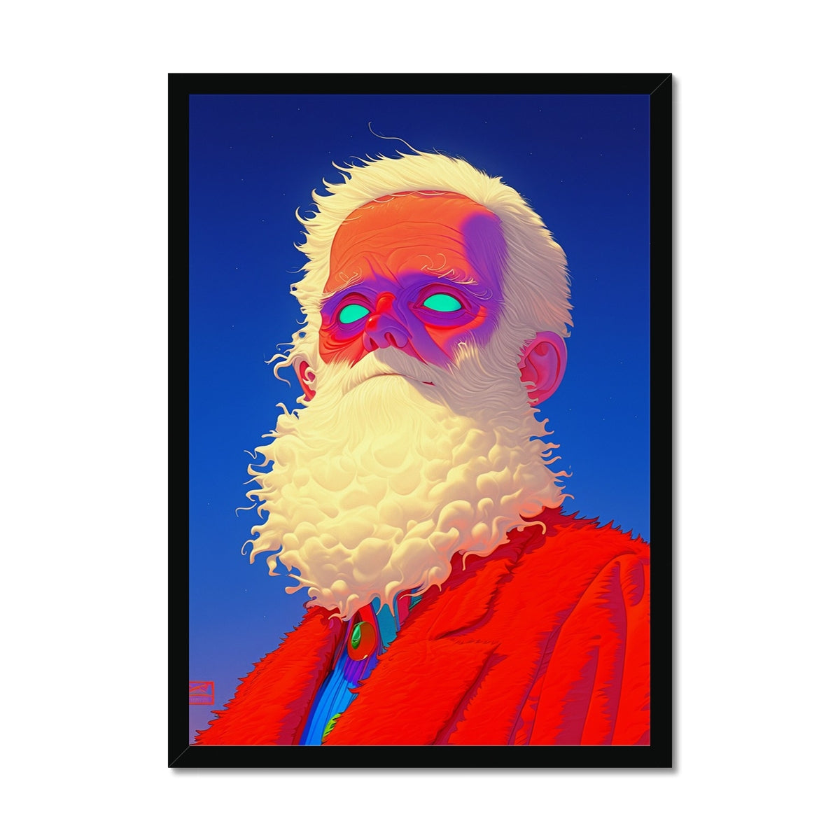 Elder of the Silent Sky – Dark Art Print – Framed Print by Soulkeeper2099