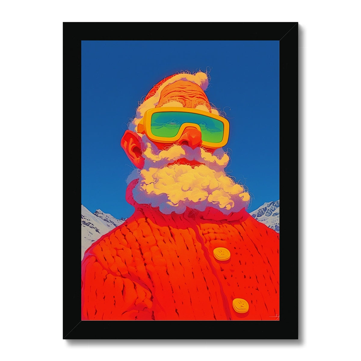 Glacier Patrol – Dark Art Print – Framed Print by Soulkeeper2099