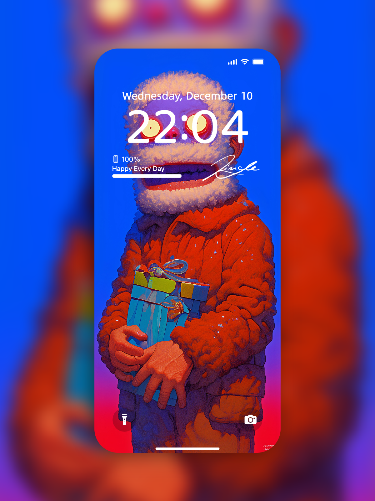 Red-Nose Alert of Snowcloud – Dark Art Wallpaper – wallpaper by Soulkeeper2099