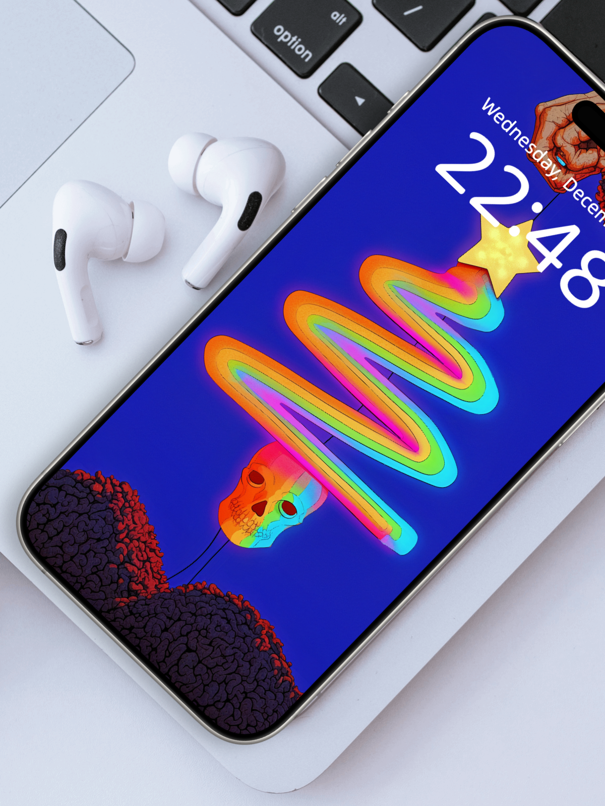 Skull Light-Tree: The Grammar of Holiday Errors wallpaper