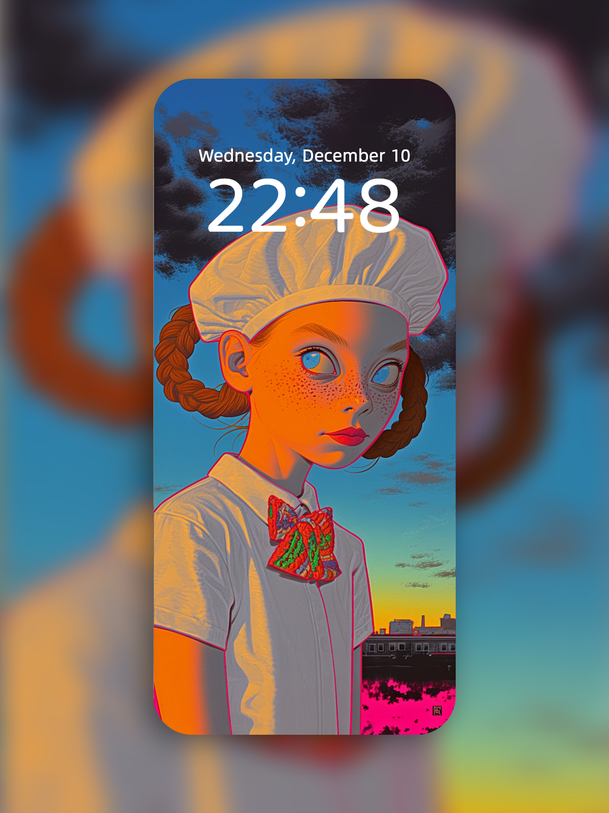 Bonnet Girl · Rules of Dusk – Dark Art Wallpaper – wallpaper by Soulkeeper2099