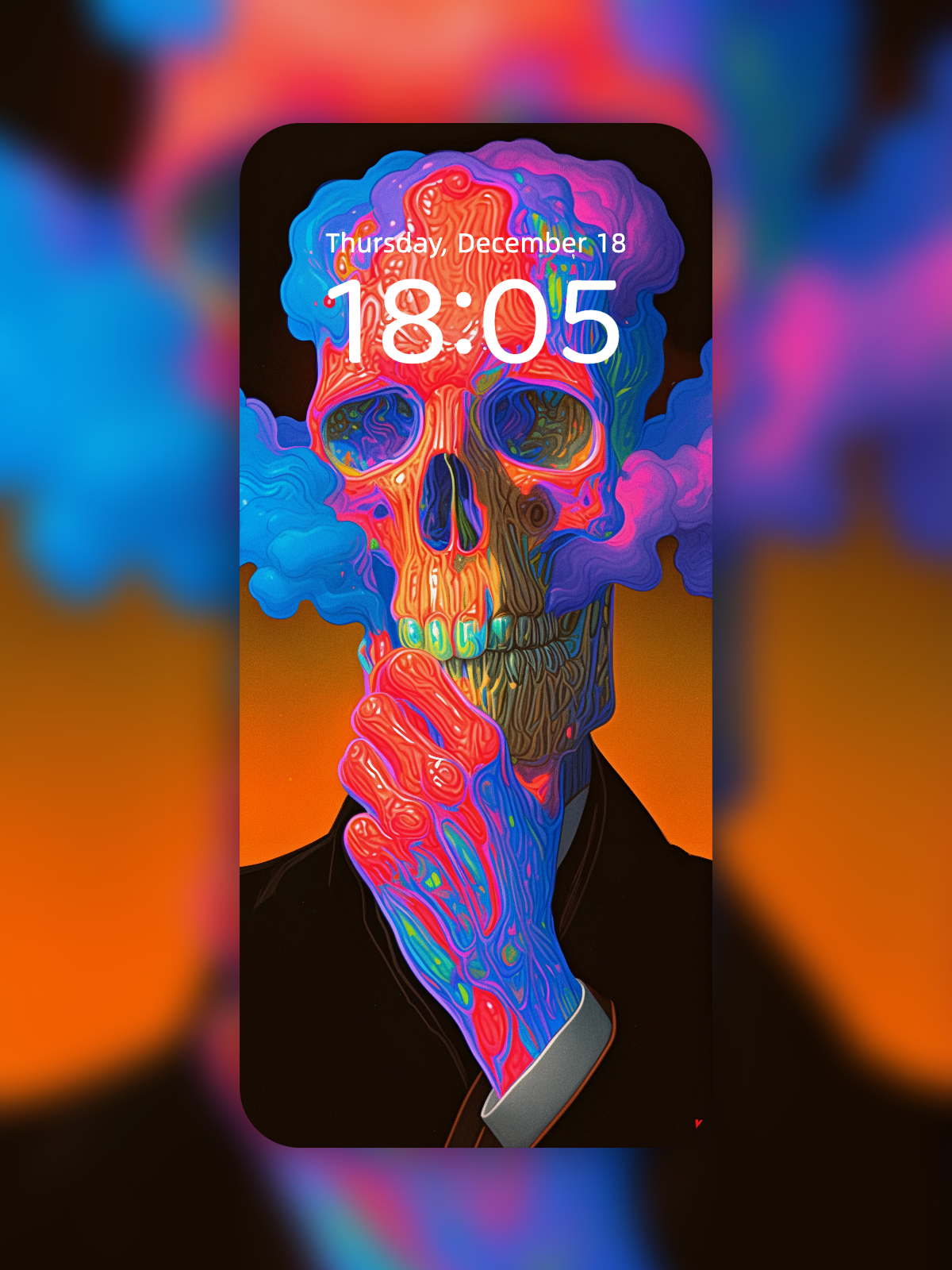 The Melted Mind Observer – Dark Art Wallpaper – wallpaper by Soulkeeper2099
