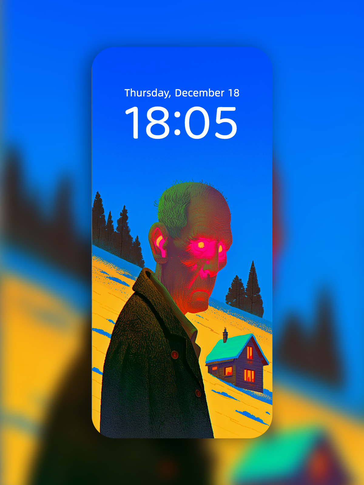 The Slope Watcher – Dark Art Wallpaper – wallpaper by Soulkeeper2099