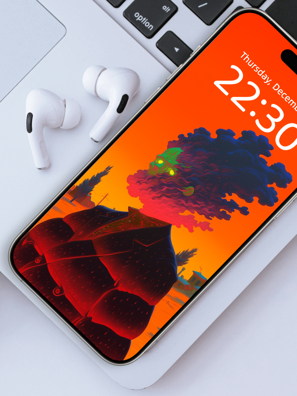 Dusk Warden with a Cloud for a Head wallpaper