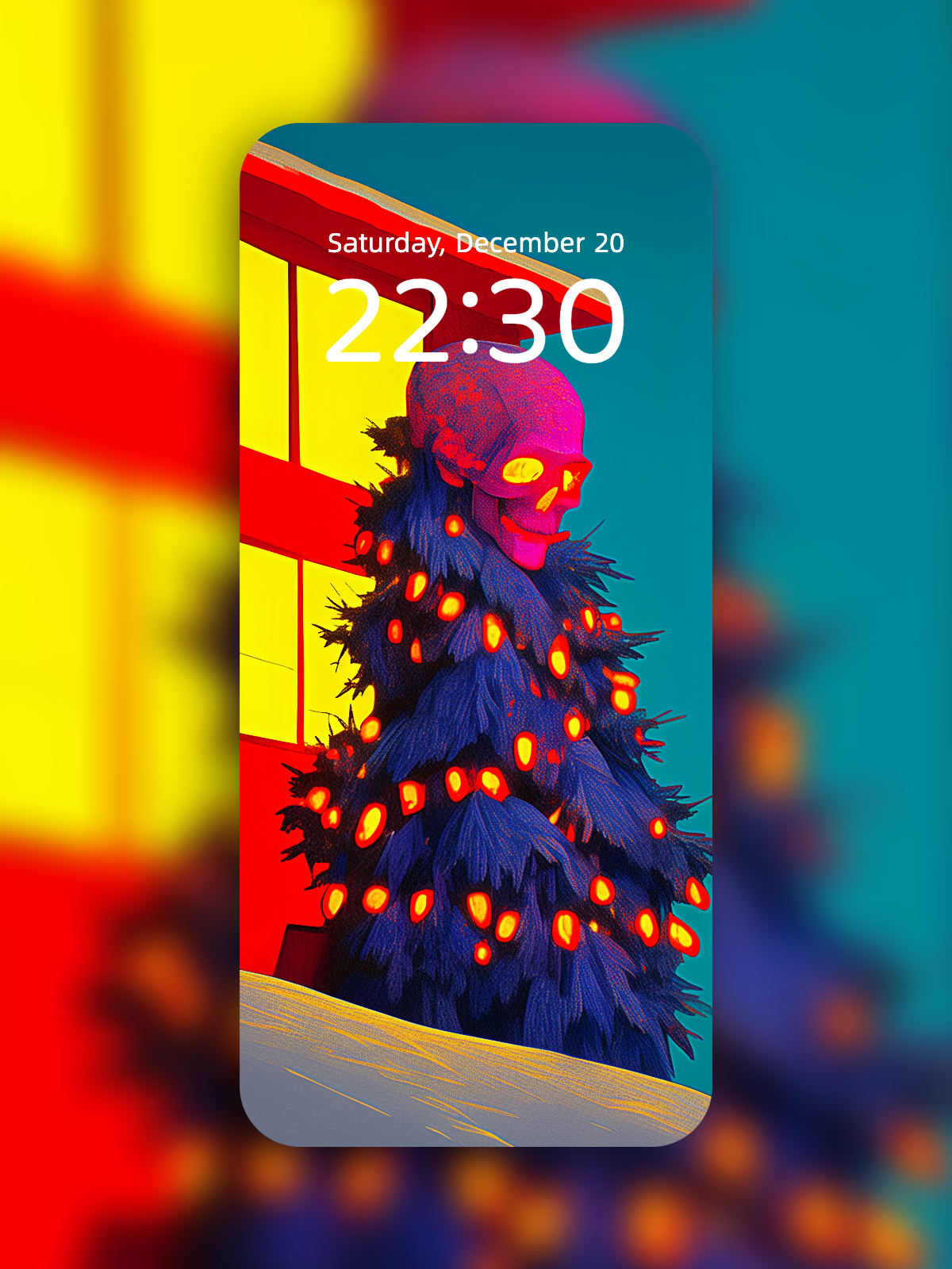 Doorstep Skull Fir – Dark Art Wallpaper – wallpaper by Soulkeeper2099