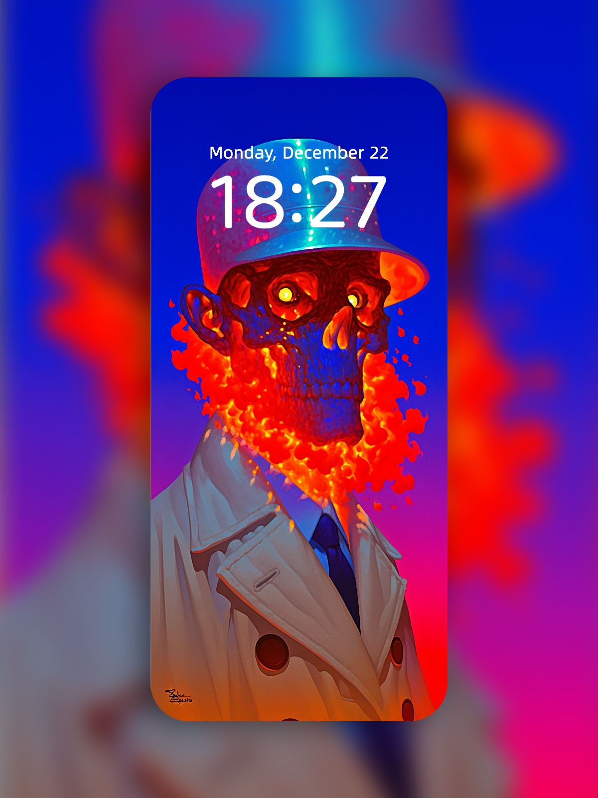Trenchcoat After the Storm – Dark Art Wallpaper – wallpaper by Soulkeeper2099