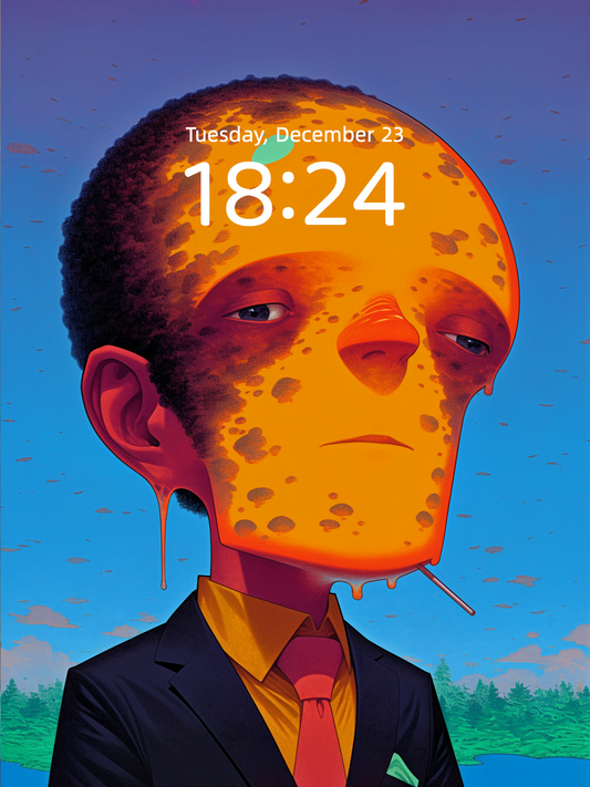 Melted Dusk Face wallpaper