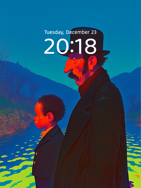 The Promise by the Neon River wallpaper