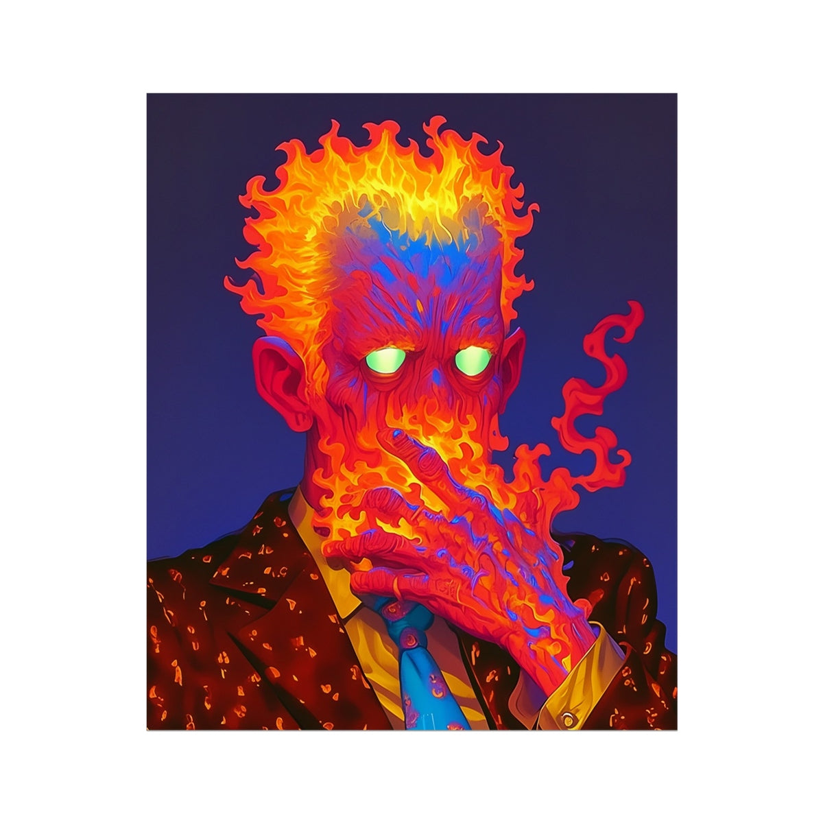 Crown of Self-Censorship — 1/1 Vault Editions surreal portrait, cyberpunk realism, by Soulkeeper.2099