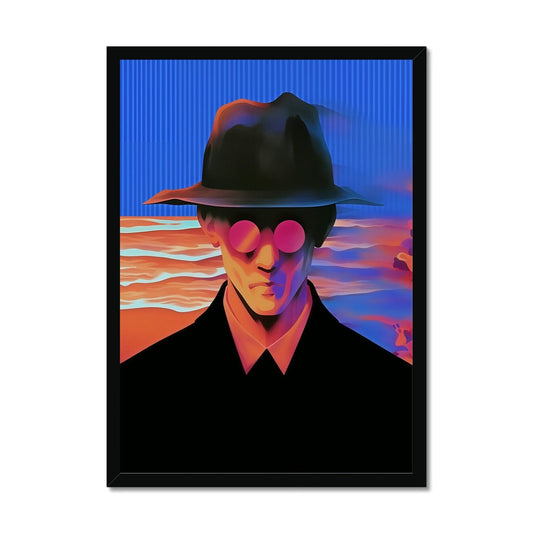 Framed fine art print in dark luxury interior — limited edition wall art by Soulkeeper.2099
