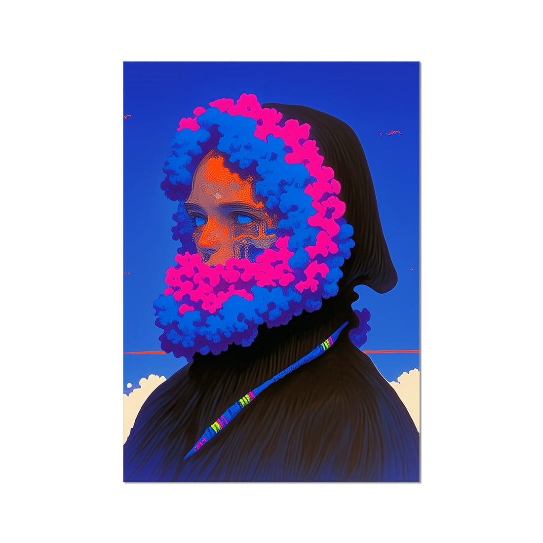 "Spring 2026 neon wall art featuring bright electric blue and vibrant green colors perfect for seasonal home refresh and modern interior design makeover"