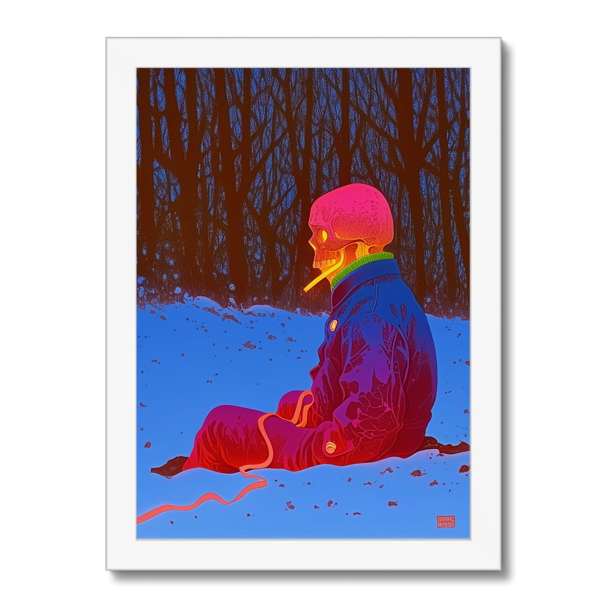 Neon art evolution from 1910s street signage to modern cyberpunk home decor featuring vibrant pink, blue and purple neon aesthetics