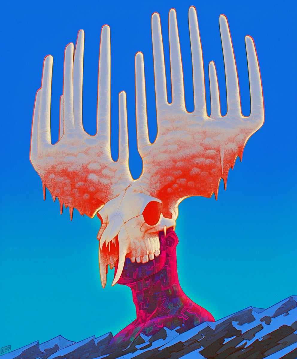 Throne of Antlers and Snow