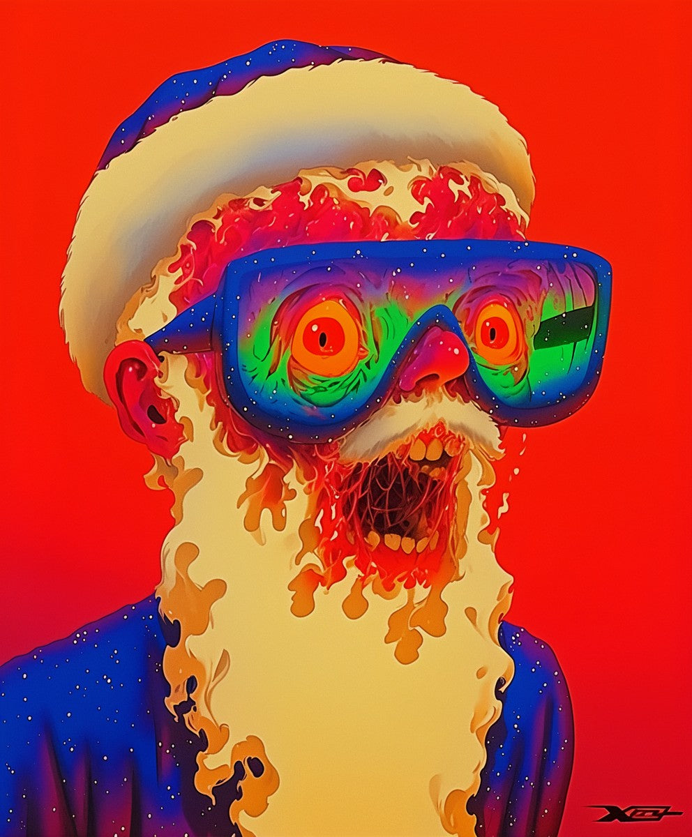 Melted Midnight Santa