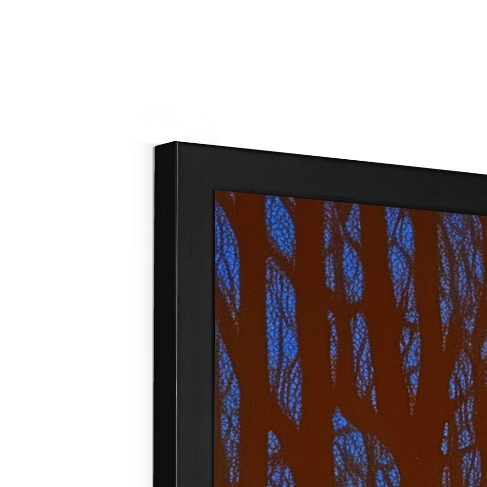 Huesos de neón en el bosque de invierno — Impresión Enmarcada – Arte Oscuro – Vista 7 by Soulkeeper2099
