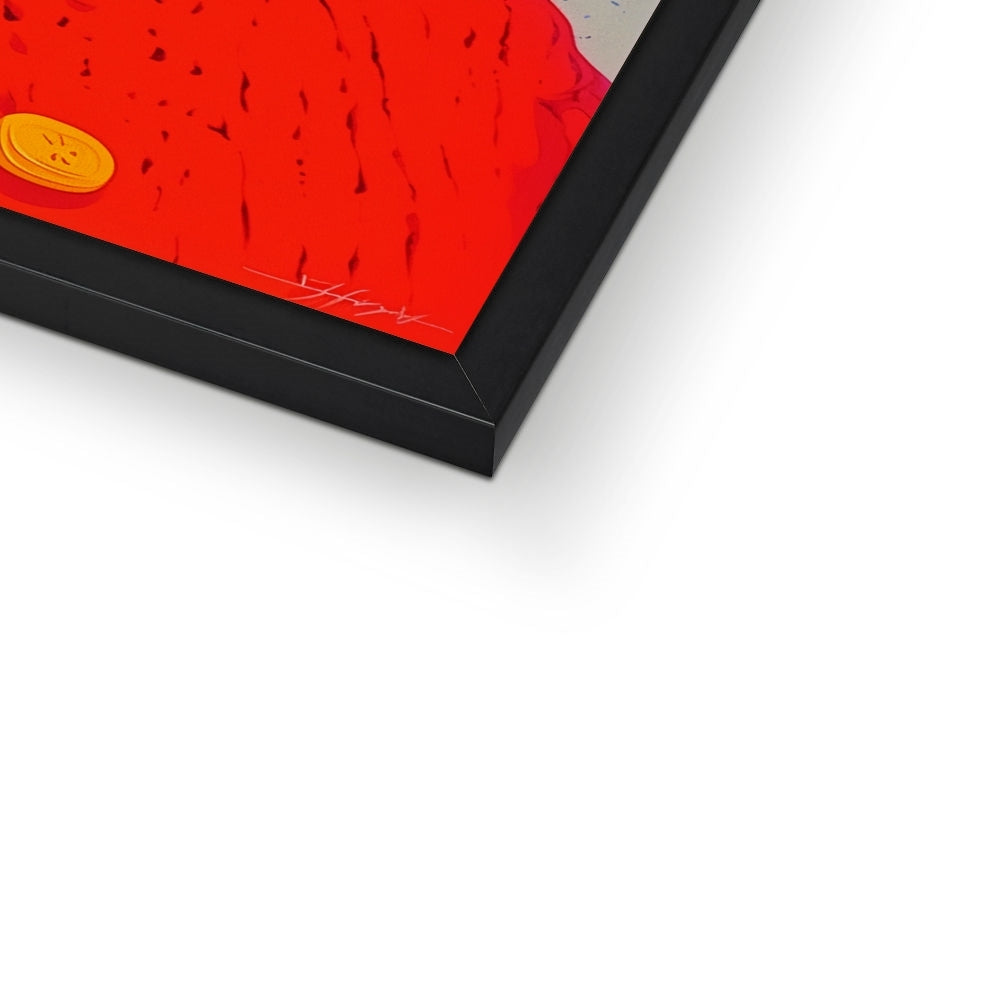 Gletscherpatrouille — Gerahmter Druck – Dunkler Kunstdruck – Druckdetail by Soulkeeper2099