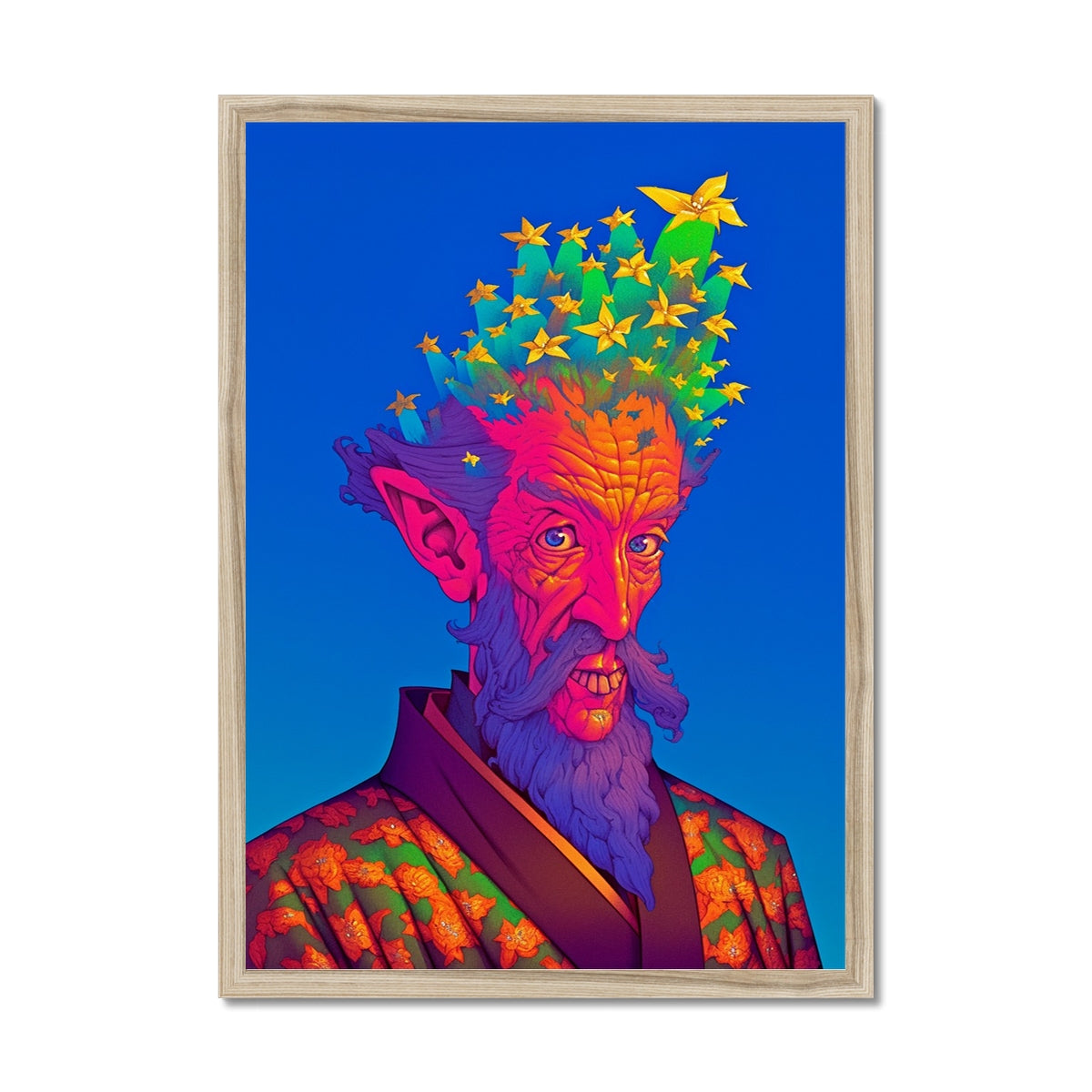 Anciano de floración del solsticio — Impresión Enmarcada – Arte Oscuro – Maqueta del marco by Soulkeeper2099