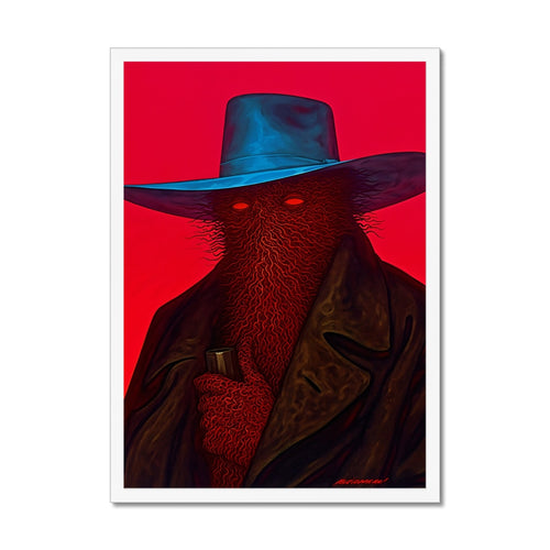 Desert Shaman – Surreal Portrait Print – Framed Print detail view by Soulkeeper2099