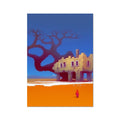 Das Haus mit einem Schattenbaum — Kunstdruck – Dunkle Kunst by Soulkeeper2099
