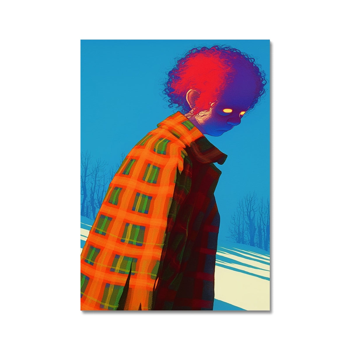 Cuadros Cometa Juvenil — Póster de Arte Mural – Retrato Surrealista by Soulkeeper2099