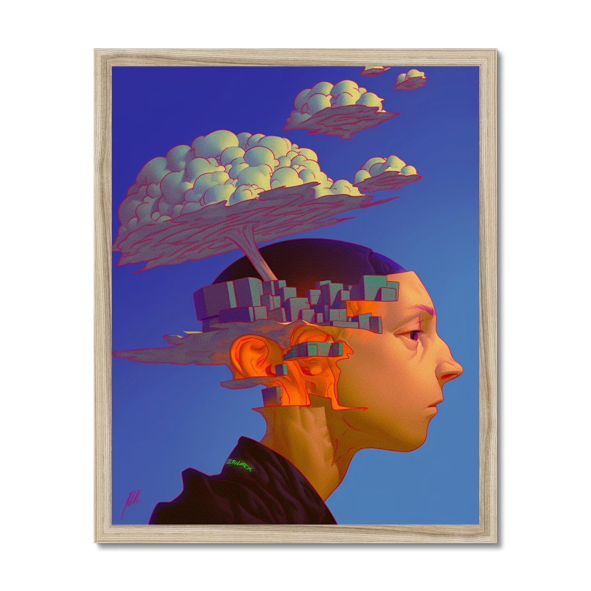  – natural wood framed art print by Soulkeeper2099.