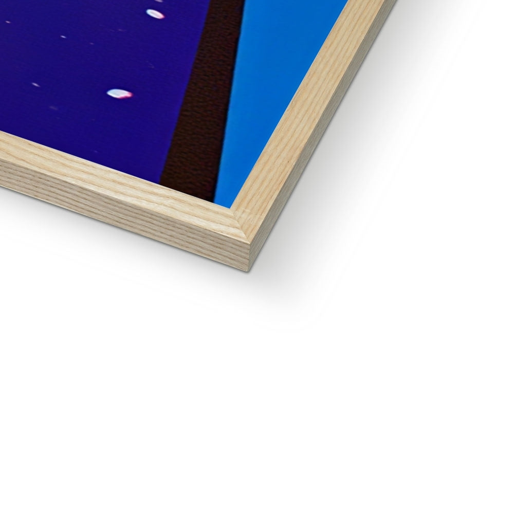 The Cherryfire Witness – Neon Surrealism – Framed Print detail view by Soulkeeper2099