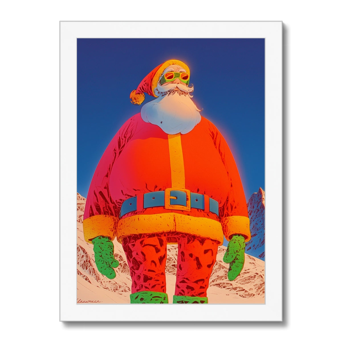 Papá Noel de la patrulla del horizonte — Impresión Enmarcada – Arte Oscuro – Vista detallada by Soulkeeper2099
