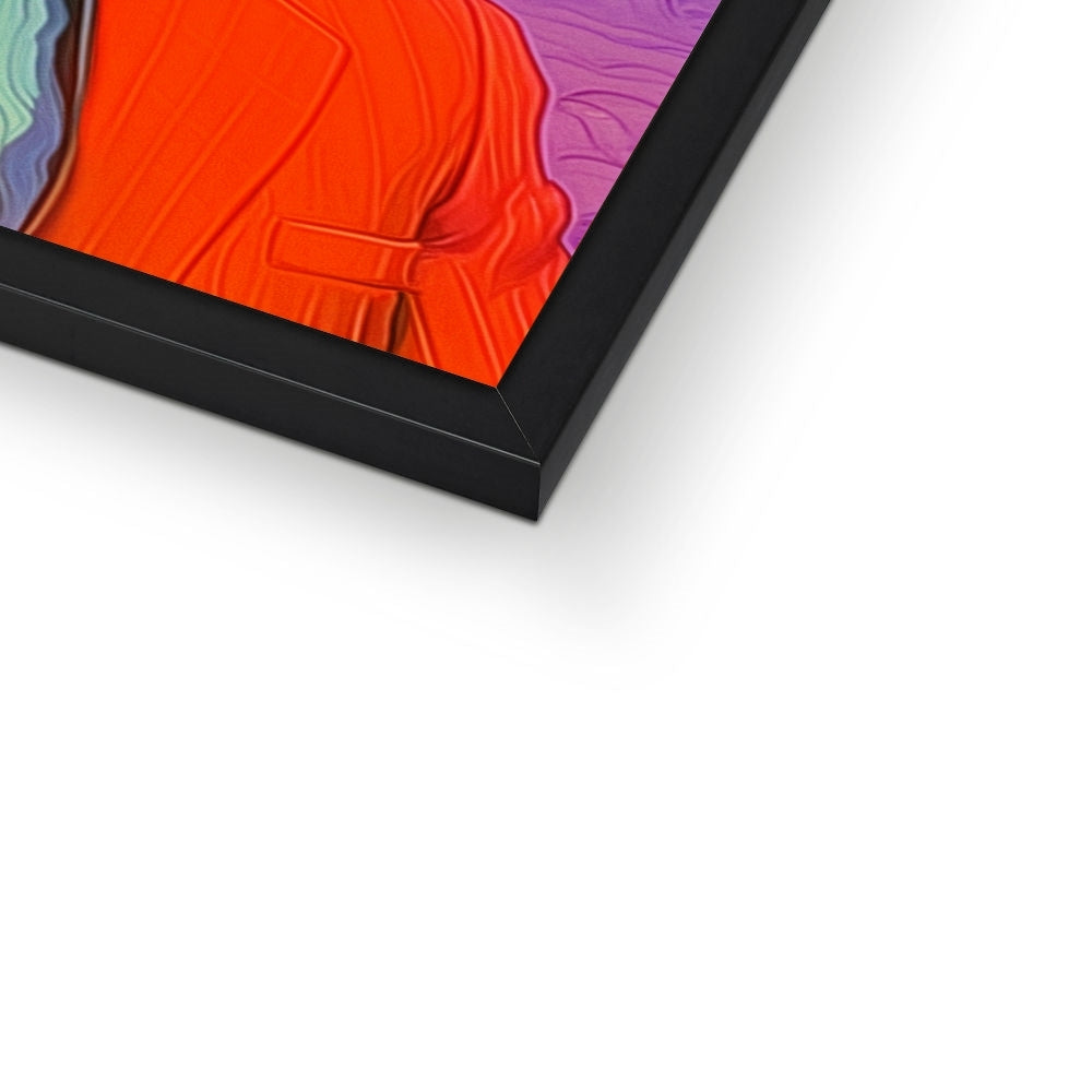 Cloud-Head at Sunset – Dark Art Print – Framed Print print detail by Soulkeeper2099