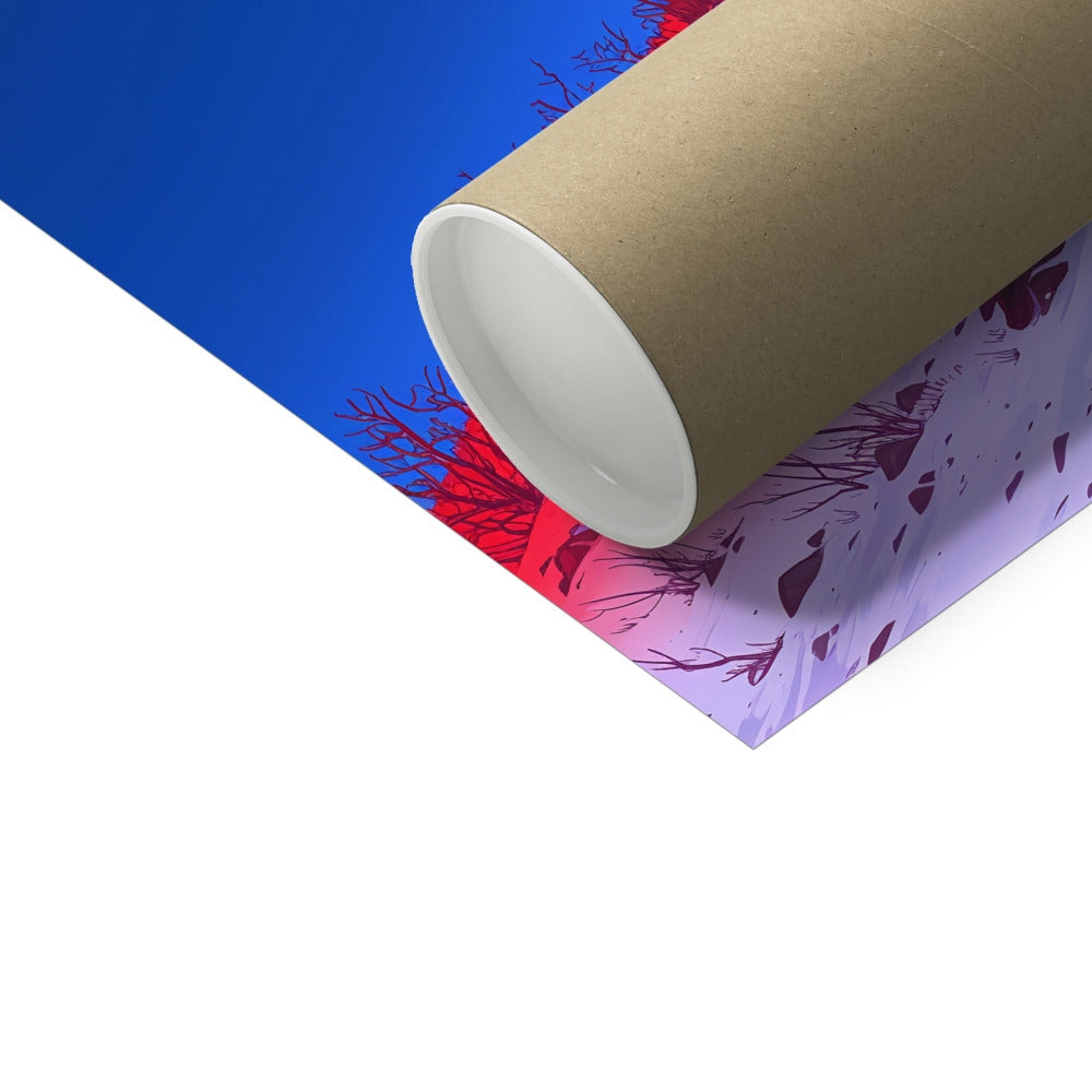 Red Slope, Black Root – Dark Art – Hahnemühle Photo Rag Print detail view by Soulkeeper2099