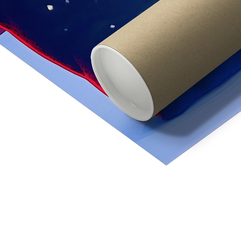 The Winter Plotter – Surreal Portrait Print – Hahnemühle Photo Rag Print detail view by Soulkeeper2099