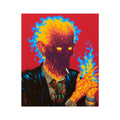 Blue-Flame Addict – 1/1 Original Art – Hahnemühle Photo Rag Print by Soulkeeper2099