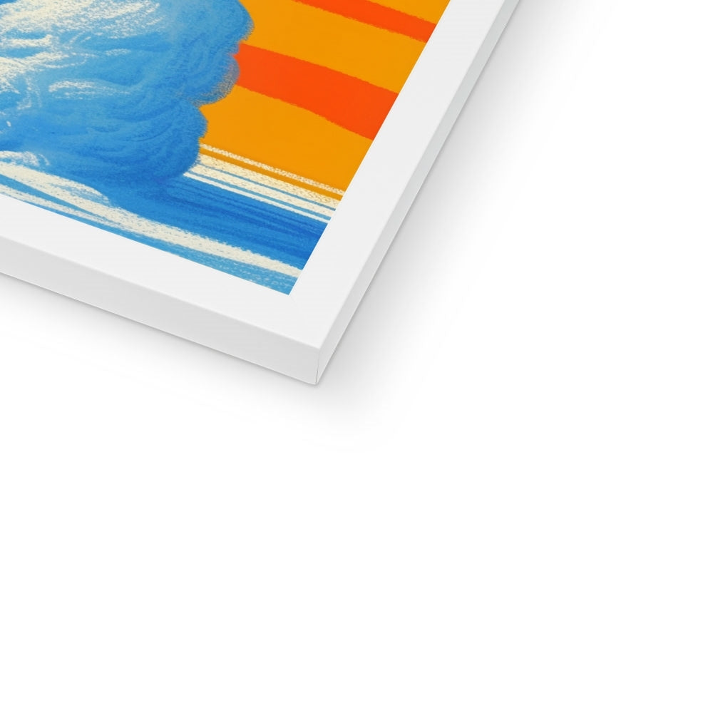 Sunset Fiend — Gerahmter Druck – Dunkler Kunstdruck – Nahaufnahme by Soulkeeper2099