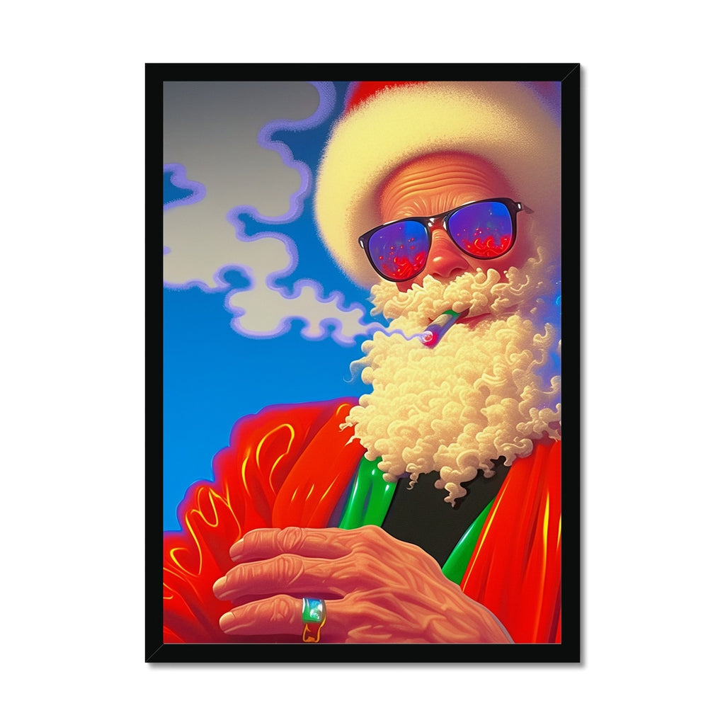 Signal de fumée, Père Noël — Impression encadrée – Art Sombre by Soulkeeper2099