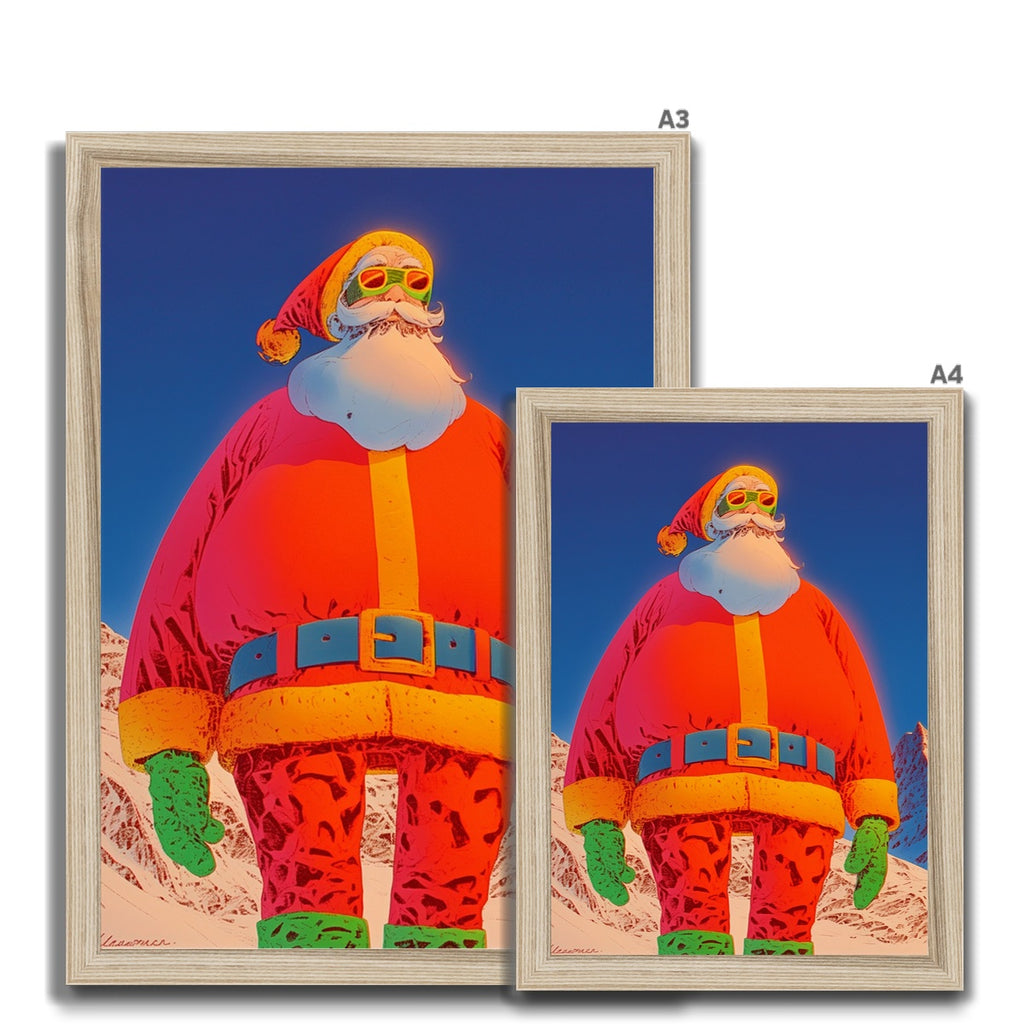 Skyline Patrol Santa – Dark Art Print – Framed Print view 12 by Soulkeeper2099