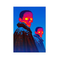 Frostveil Twins – Neon Cyberpunk Art – Hahnemühle Photo Rag Print by Soulkeeper2099
