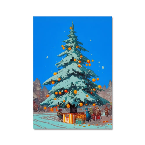 Citrus Market Tree – Dark Art Print – Wall Art Poster by Soulkeeper2099