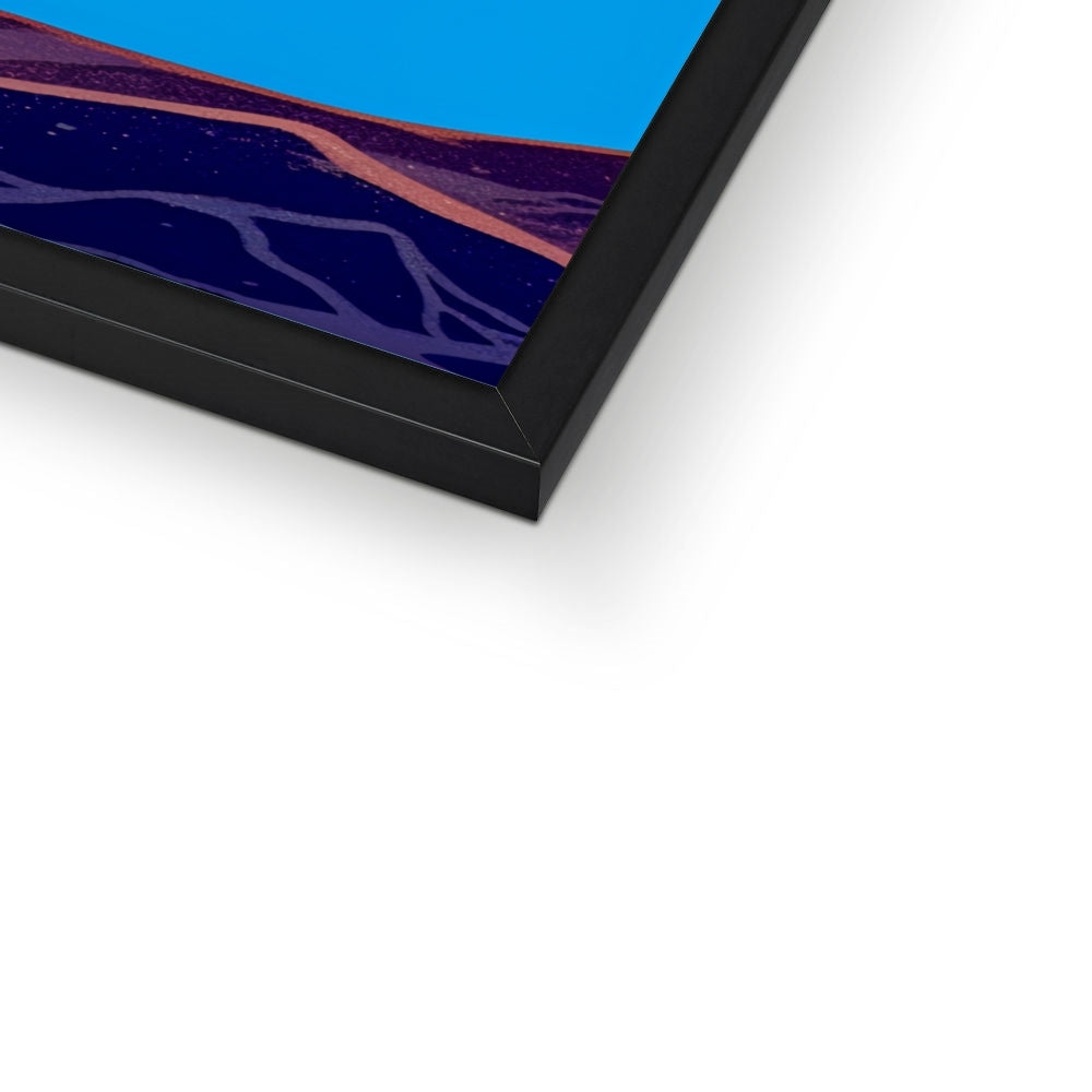 Der leuchtendnasige Drifter — Gerahmter Druck – Dunkler Kunstdruck – Druckdetail by Soulkeeper2099