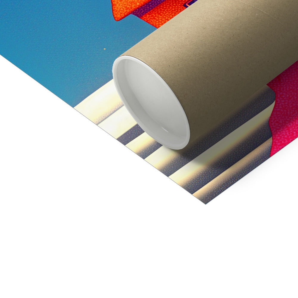 Stacked Dwellings – Dark Art – Hahnemühle Photo Rag Print detail view by Soulkeeper2099