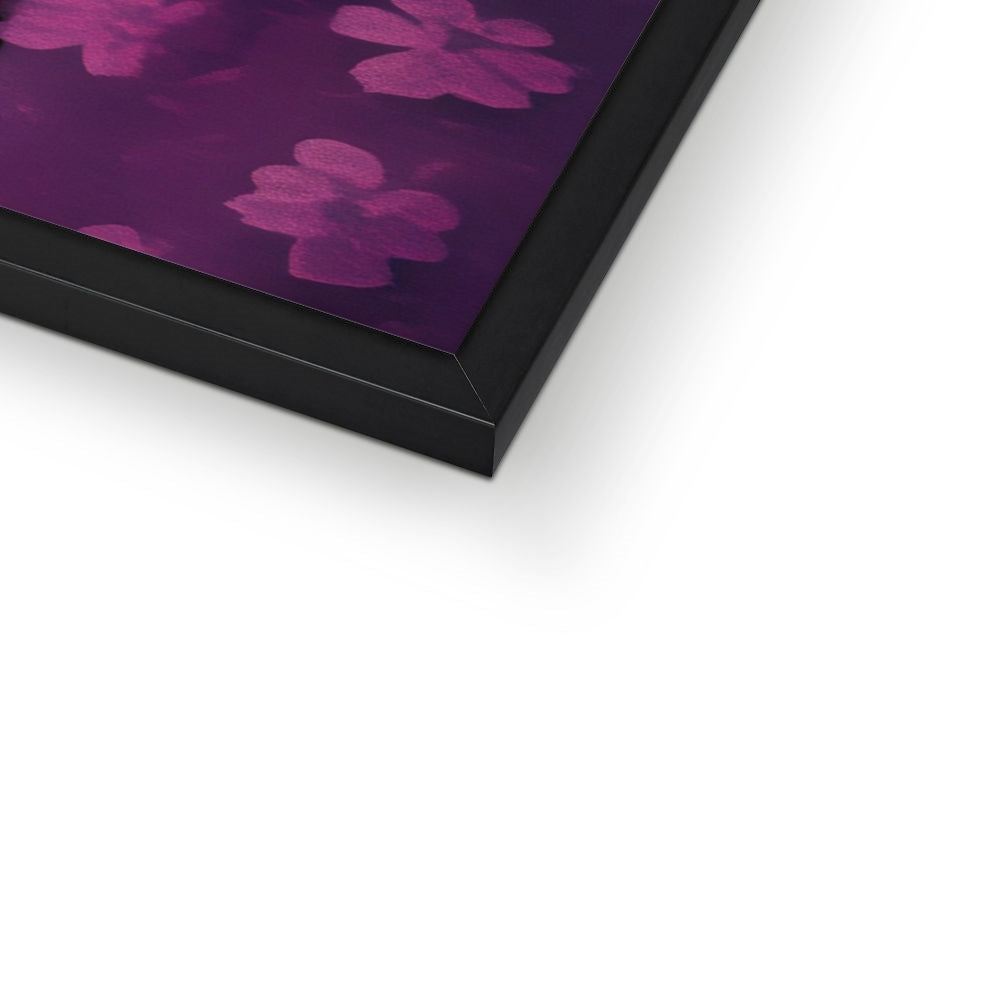 Embers of a Fractured Effigy – Neon Surrealism – Framed Print detail view by Soulkeeper2099