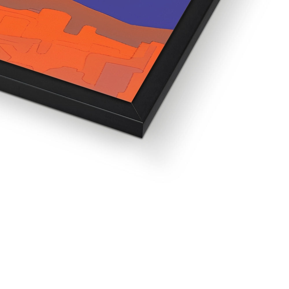 Corner detail of the black frame and white mat on “Beneath the Fractured Shell” – Soulkeeper2099 framed art print.