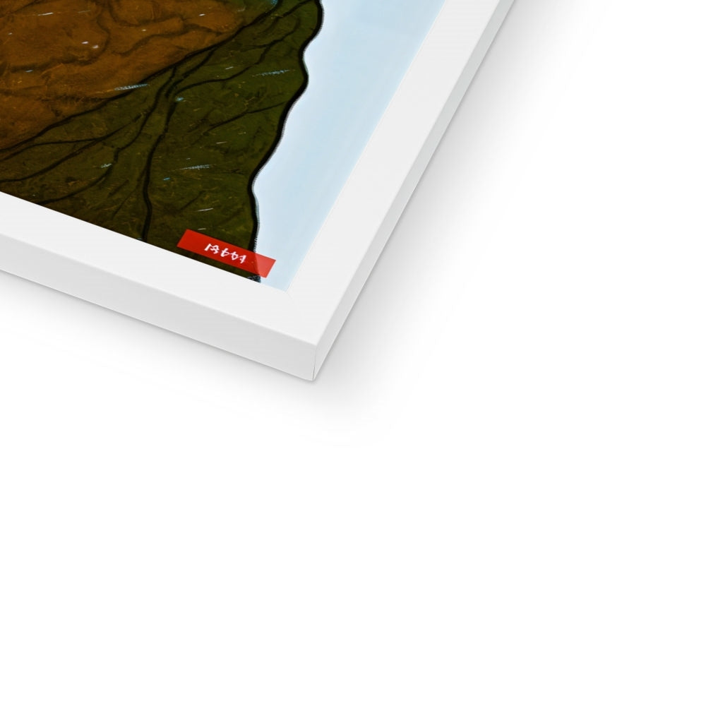 The Signal Keeper – Surreal Portrait Print – Framed Print close-up by Soulkeeper2099