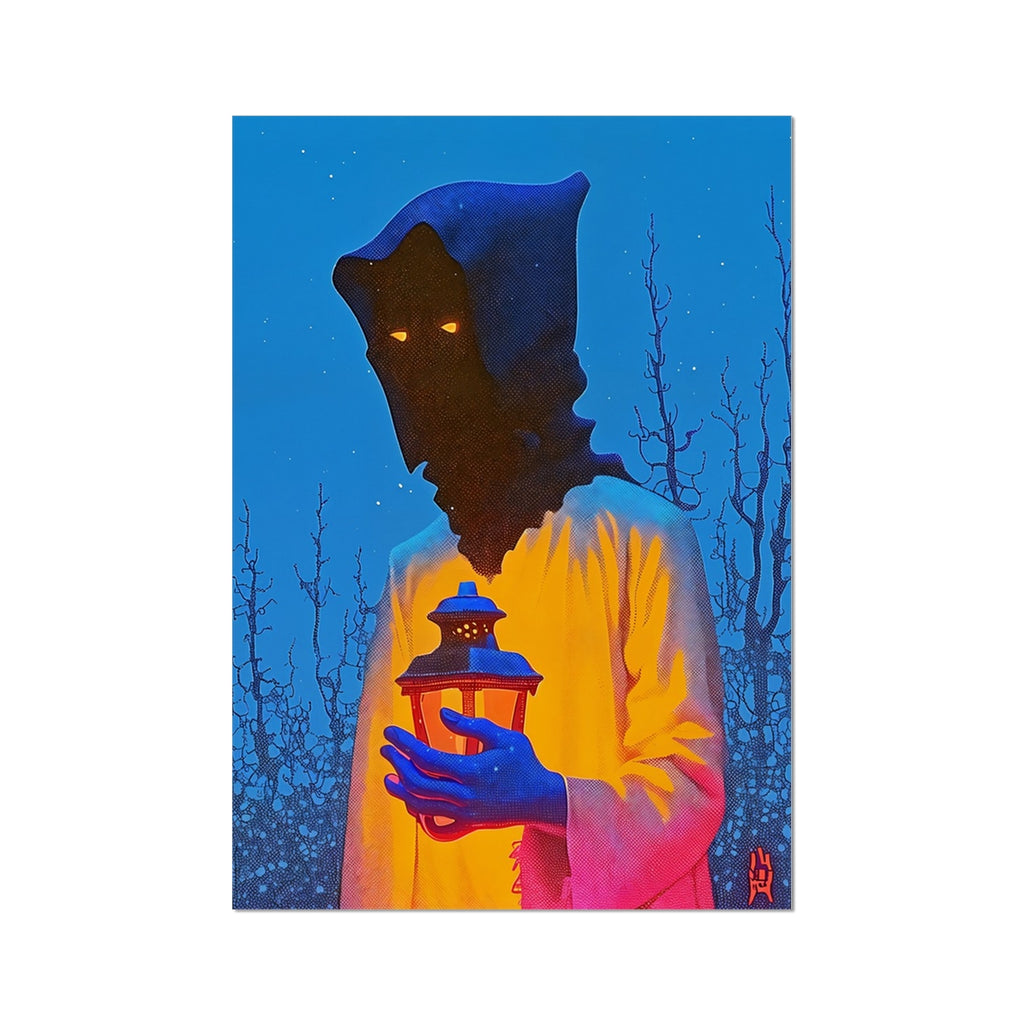 Silent Lantern – Surreal Portrait Print – Fine Art Print by Soulkeeper2099