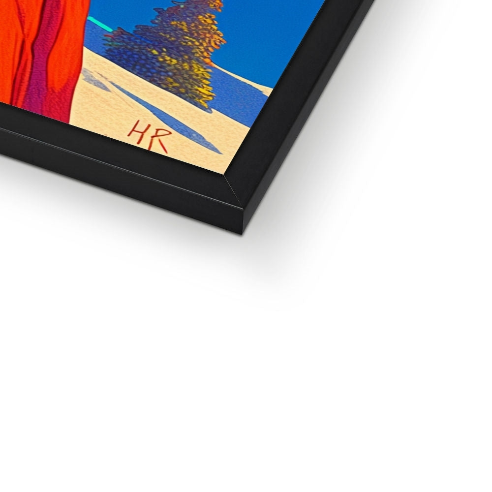 Schösslingshalsband-Anfänger — Gerahmter Druck – Dunkler Kunstdruck – Druckdetail by Soulkeeper2099