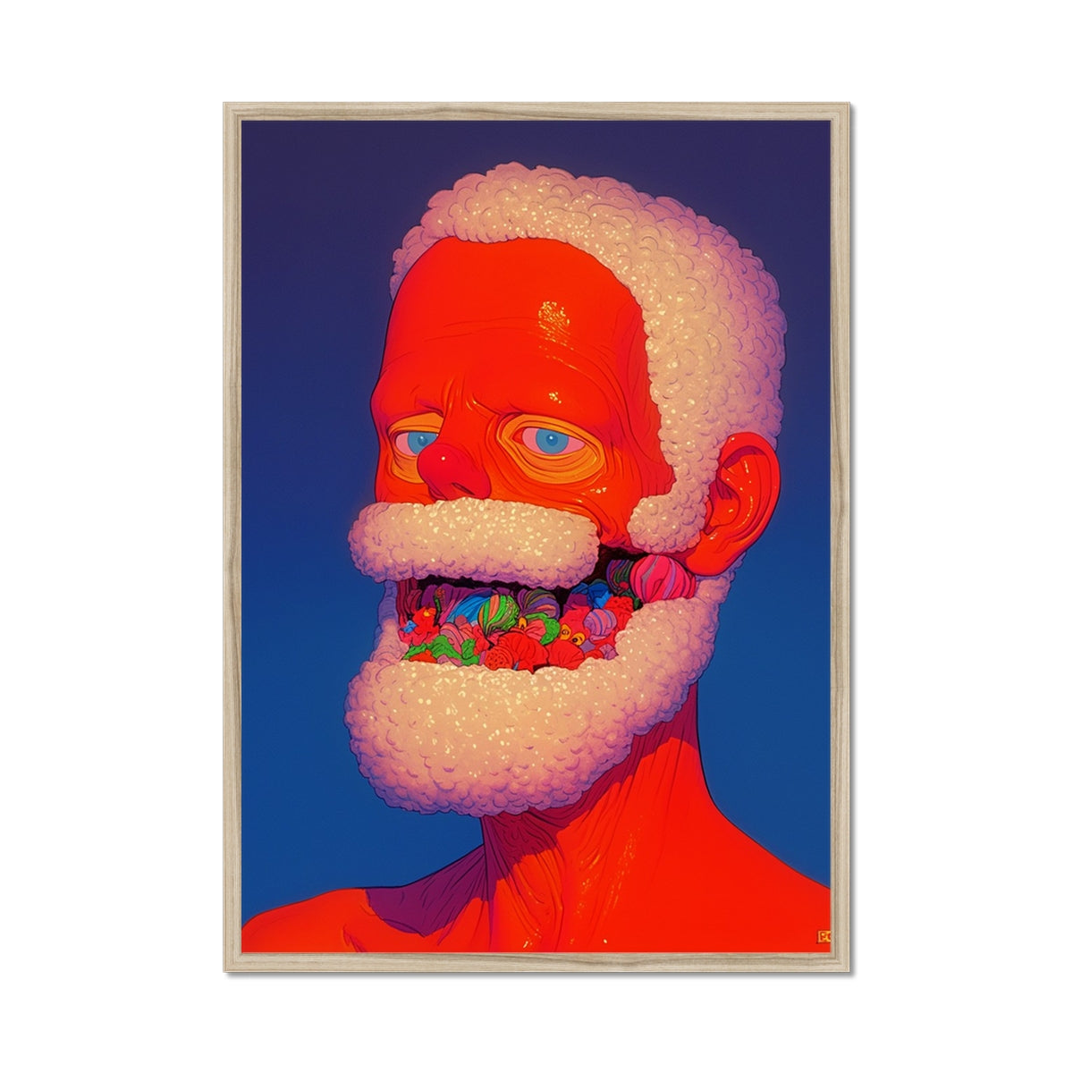 Candy Silence – Dark Art Print – Framed Print frame mockup by Soulkeeper2099